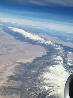 The Continental Divide at 34,000 ft