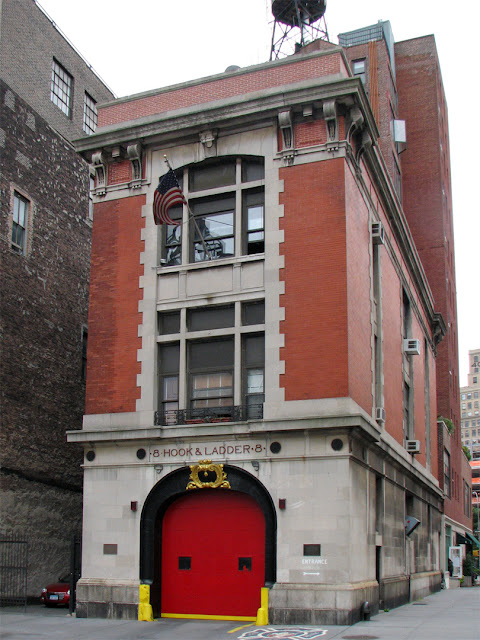 Ghostbusters Headquarters, FDNY Hook & Ladder 8 firehouse, North Moore Street, TriBeCa, New York