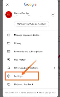 Play Store Setting