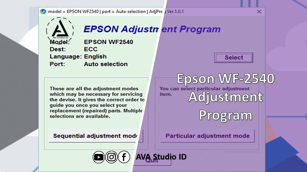 Adjustment Program Epson WorkForce WF-2540 - ETT ver.1.0.2