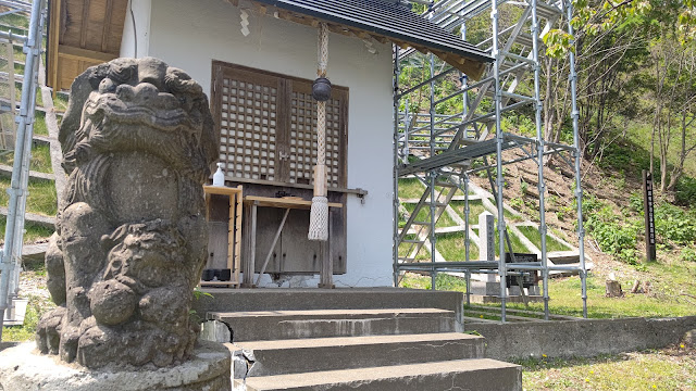 北海道 道北 北門神社親子狛犬