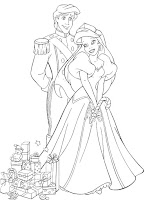Princes and princess coloring page