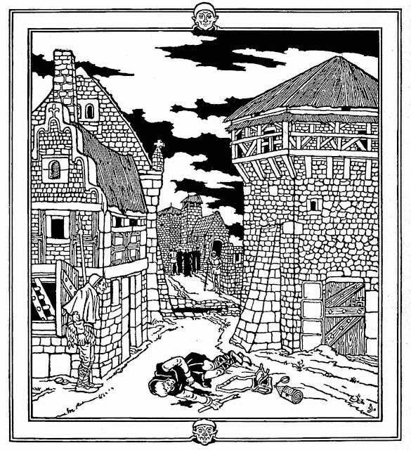 a Joseph Sattler illustration of murder, 1901