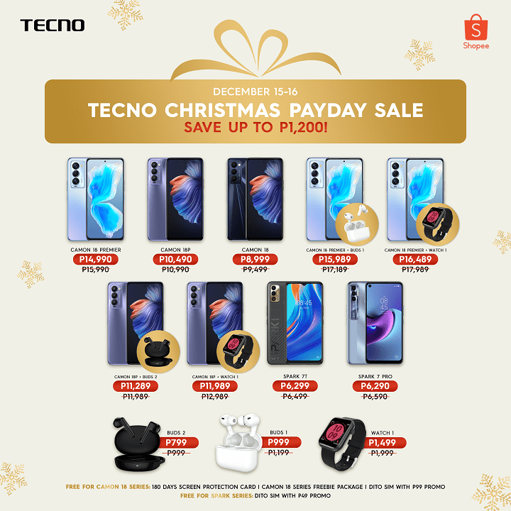 TECNO Christmas Payday Sale
