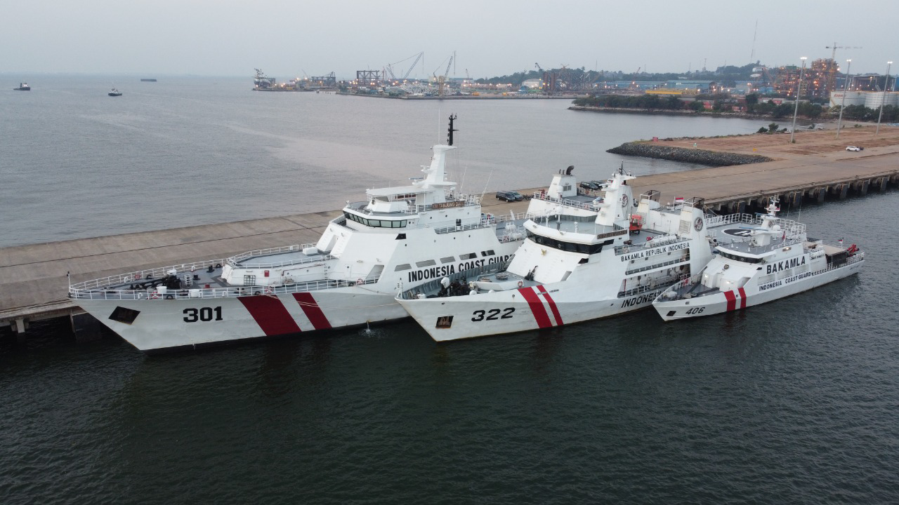 Indonesian Coastguard Patrol Ships (Photo: BAMKALA)