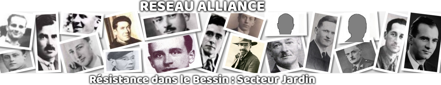 Réseau Alliance, résistance, secteur Jardin, Calvados, Bessin, renseignement, 1939,1945, normandie