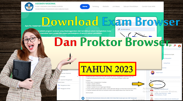 Download Proktor Browser dan Exam Browser ANBK 2023