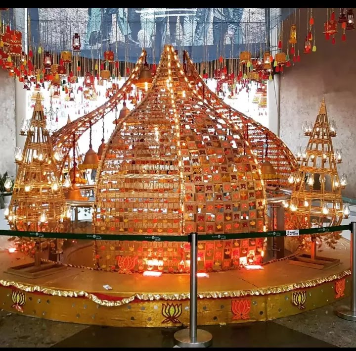 Durga Puja pandal design photo