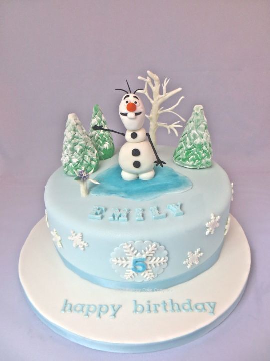 simple frozen birthday cake