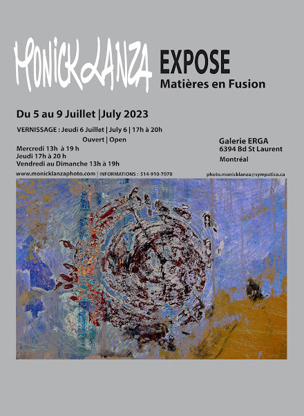 2023 EXPO Galerie Erga du 5 Au 9 Juillet Montréal