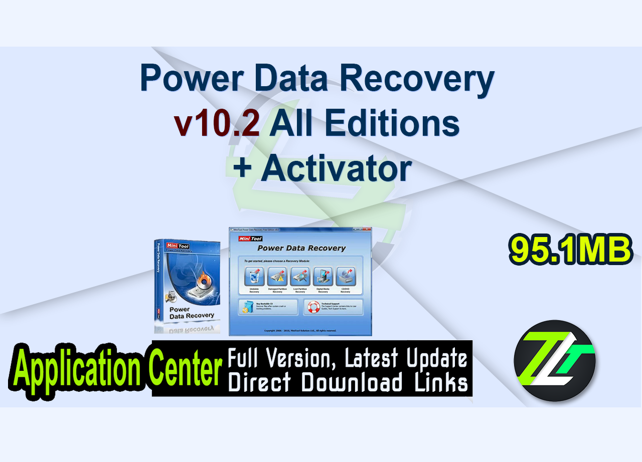 Power Data Recovery v10.2 All Editions + Activator