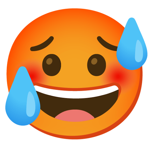 Angry but confused smiley
