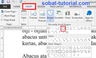 Cara Melingkari Tulisan di Word