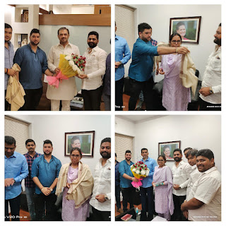 महाराष्ट्र के मंत्रियों से मिली एनएसयूआई की नई टीम   | #NayaSaberaNetwork