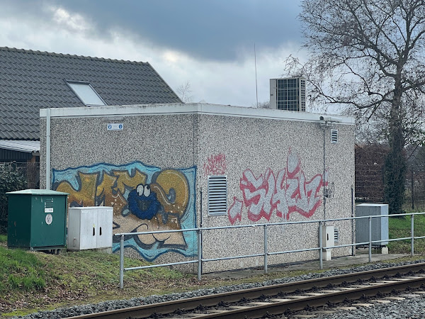 Graffiti 'Koekiemonster', Wehl