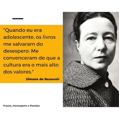 Frases,Mensagens e Poesias: Frases Impactantes de Simone de Beauvoir