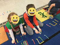 Using craft sticks and mini-erasers for rhythmic dictation