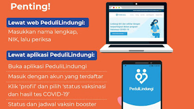 Penting! Begini Cara Daftar, Cek Jadwal dan Lokasi Vaksin Booster COVID di PeduliLindungi