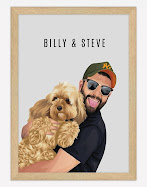 personalised pet and person portrait