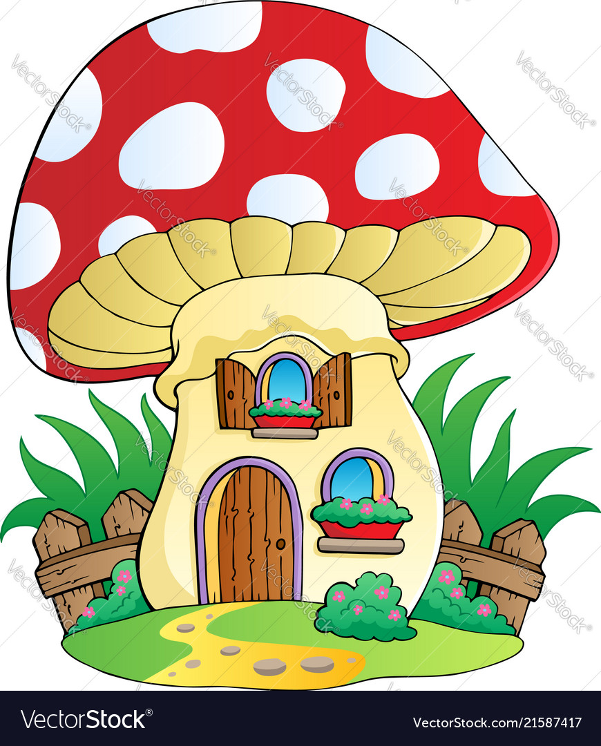 Mushroom House Wallpaper