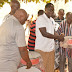 NANA OKOEGYE CHIEF OF CHUNDERI DONATED DRUMS TO KORKOSE DA JHS 