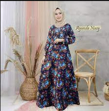 Gamis pesta muslimah elegan