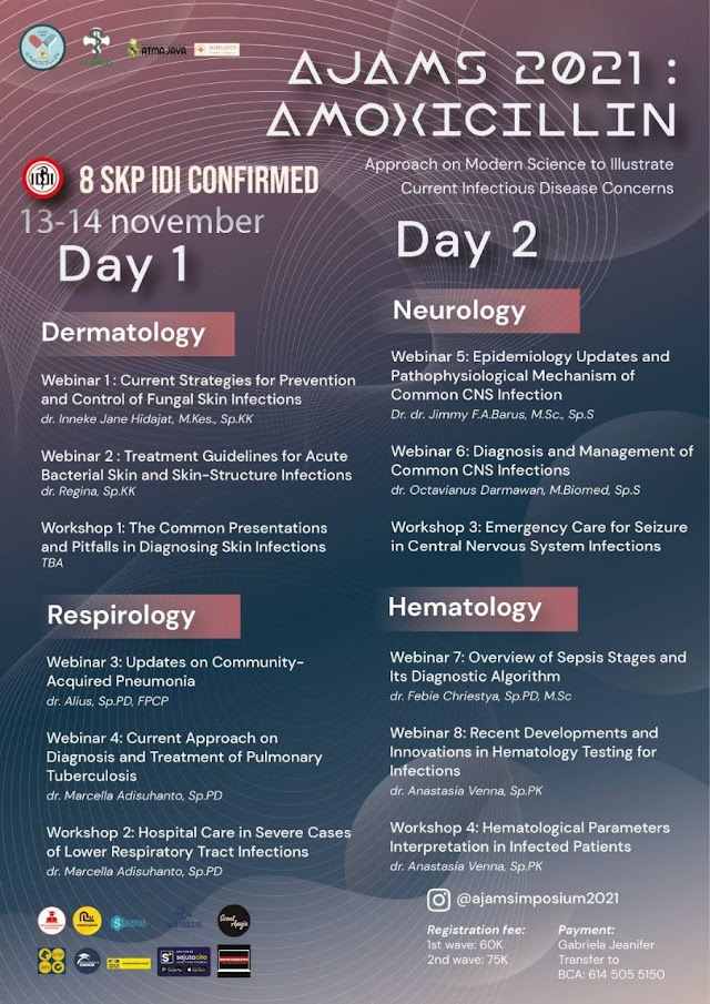 (8 SKP IDI) 8 Webinars and 4 Workshops "AMOXICILLIN: Approach on Modern Sciences to Illustrate Current Infectious Disease Concerns"