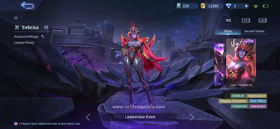 Selena Lady Vengeance Abyss Skin