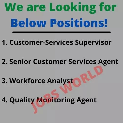 We are Looking for Below Positions!