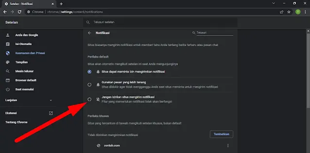 Cara Menghilangkan Pemberitahuan Chrome di Hp dan Laptop