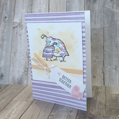 Catch you later stampin up fun paper pieceing cute card