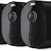 Arlo Pro 4 Spotlight Camera - 3 Pack - Wireless Security, 2K Video & HDR, Color Night Vision, 2 Way Audio, Wire-Free, Direct to WiFi No Hub Needed, Black - VMC4350B