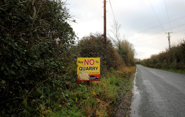 No to the Quarry Sign Ballyshannon Kildare