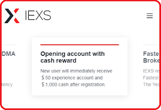 IEXS $50 Forex No Deposit Bonus