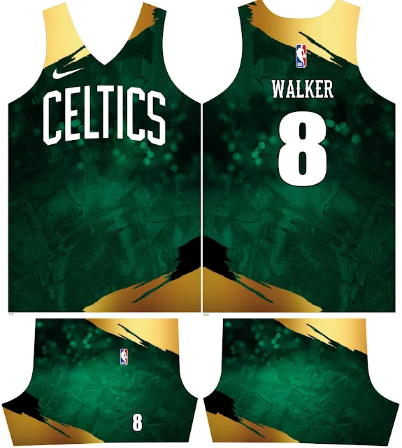 Boston Celtics Green Gold Jersey Design 2022