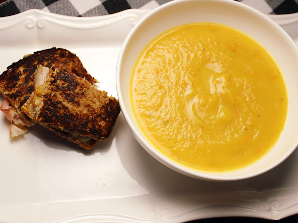 Not your mother's type of dinner! (Roasted Acorn Squash Soup)
