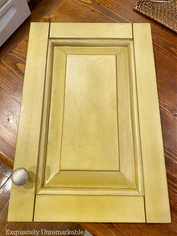Old Yellow Cabinet Door