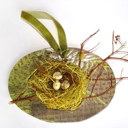 Bird's Nest Easter Card Craft