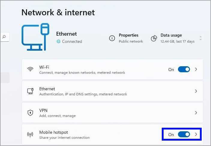 turnon-mobile-hotspot-windows-11-settings