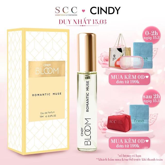 Mall Shop [ scc_officialstore ] Nước Hoa Cindy Bloom Romantic Muse 10ml Chính Hãng