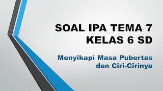 soal kelas 6 pubertas