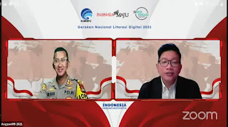 AKBP Andi Sinjaya menjadi Pembicara Spesial Hari Pahlawan tentang Literasi Digital Program Kemenkominfo