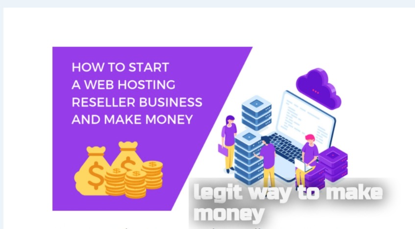 How To Make Money with Reseller Hosting.