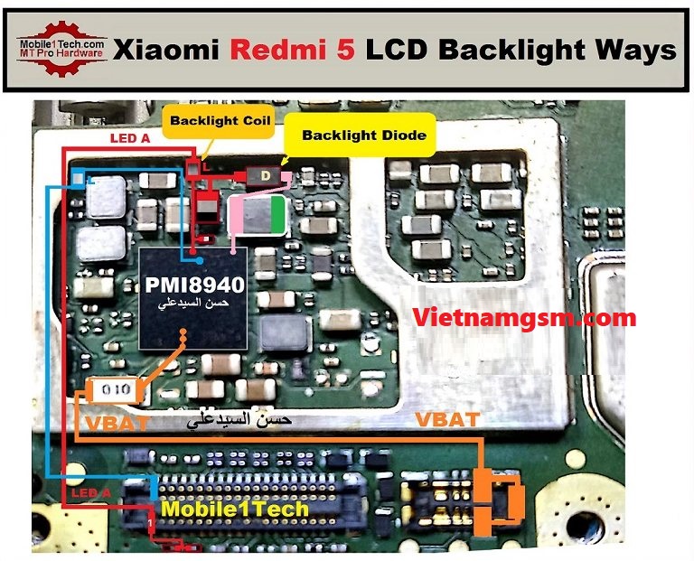 Xiaomi Redmi 5 Backlight Solution