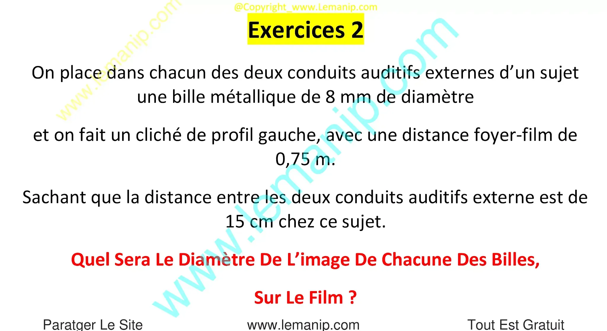 Exercice radiologie