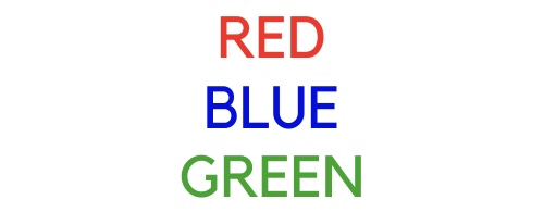 Red Blue Green