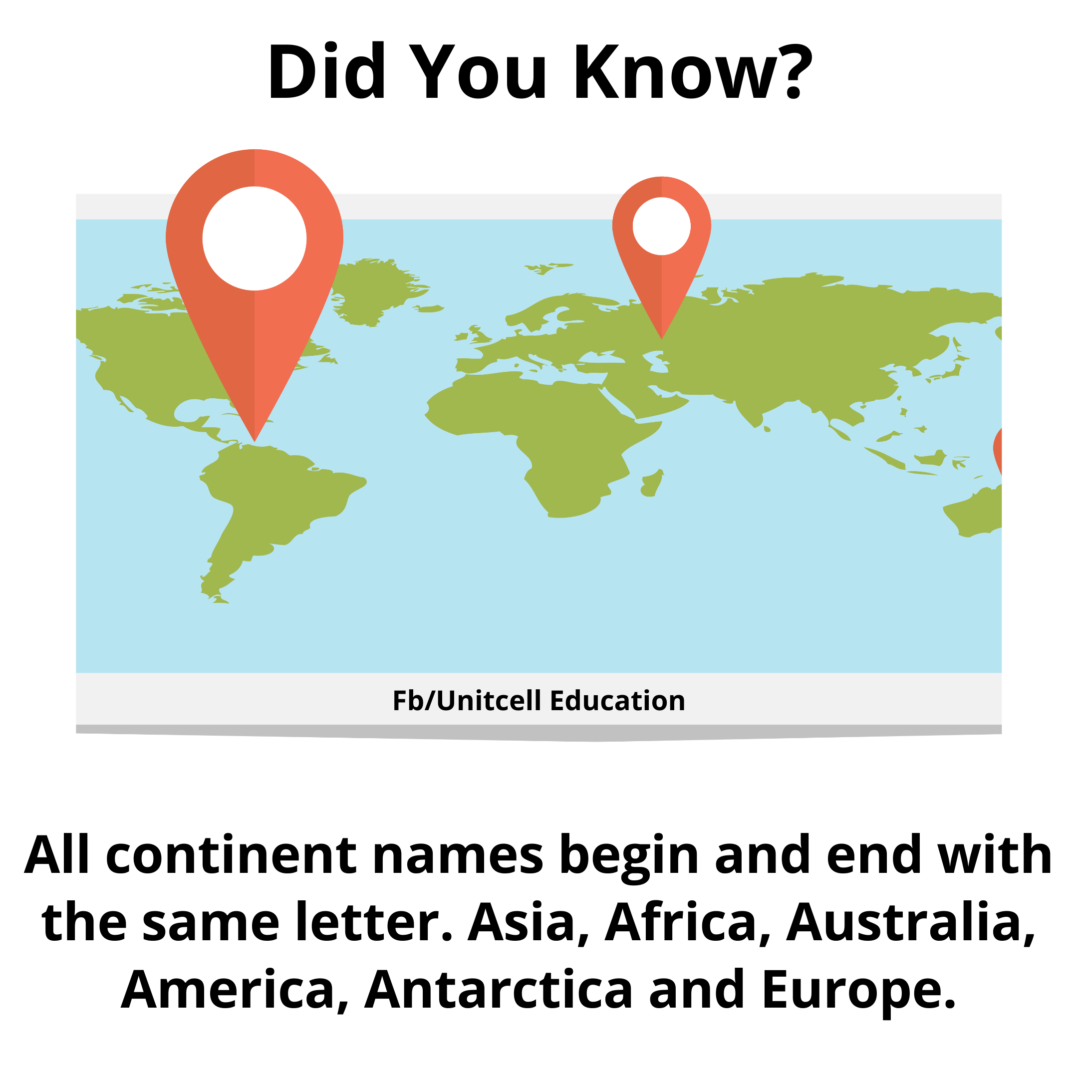 Interesting fact about world map