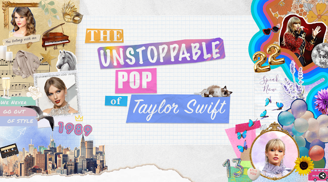 The landing page for the website, reading The Unstoppable Pop of Taylor Swift