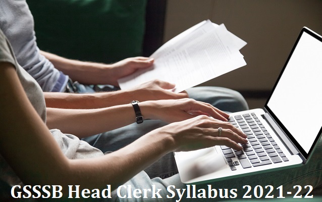 GSSSB Head Clerk Syllabus 2022 Pdf download