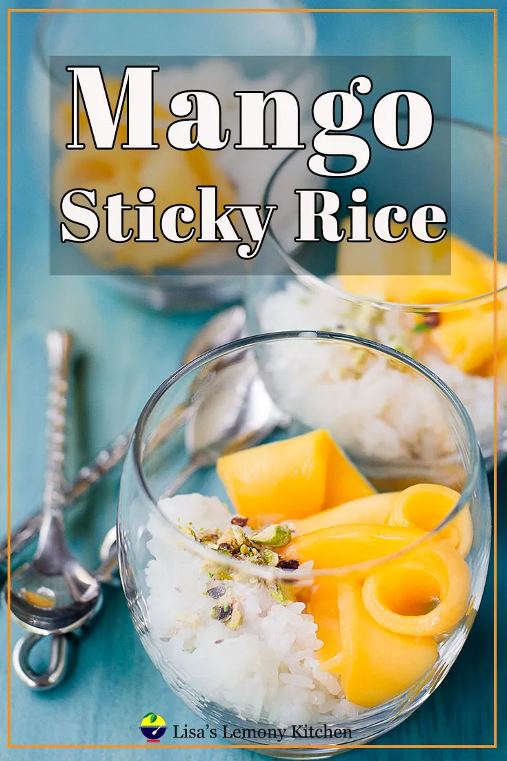 Sticky rice mango is a popular and beloved dessert in Thailand.  Sticky rice serve with sweet coconut milk and served with fresh mangoes is so easy to make at home.